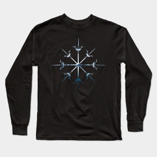 Cold and Sharp Abstract Long Sleeve T-Shirt